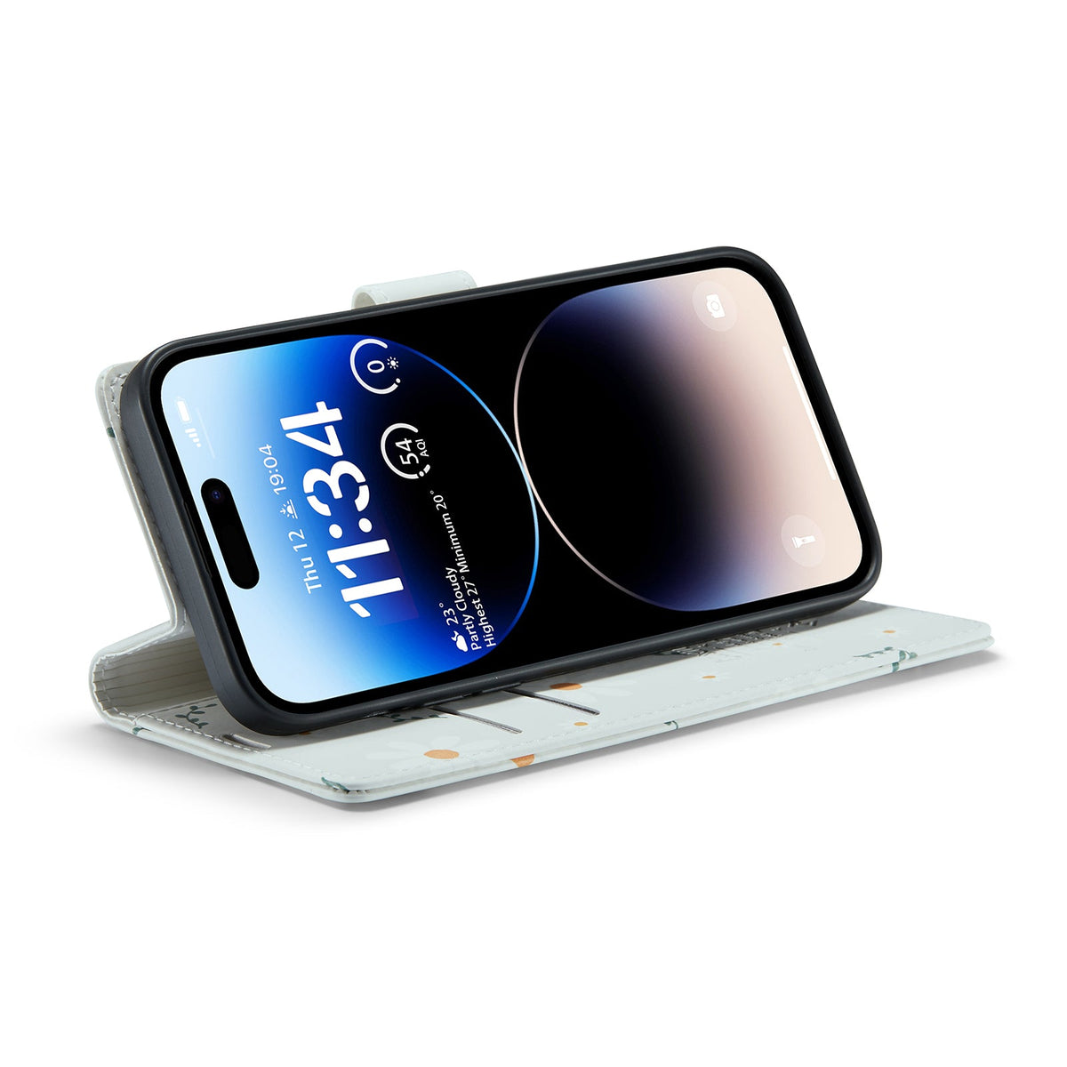 Apple iPhone 14 Pro Max Hoesje - Madeliefje - Print Bookcase