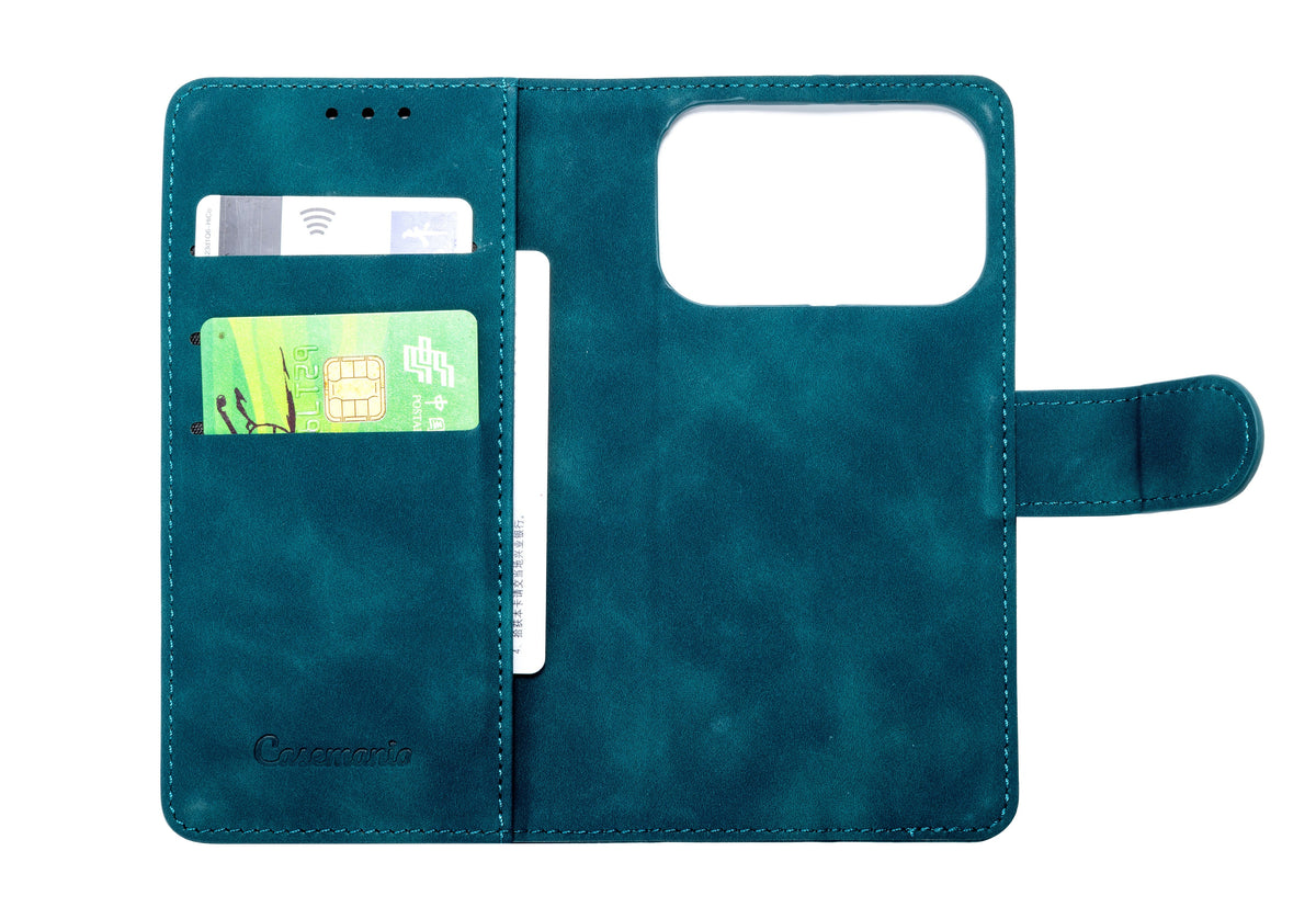 Apple iPhone 17 Pro Hülle - Emerald Green - 2-in-1 MagSafe-Klapphülle mit Kartenfach