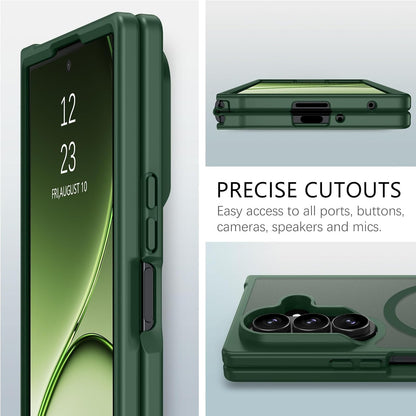 Samsung Galaxy Z Fold8 Ultra Hoesje - Groen - Matte Armor MagSafe Back Cover