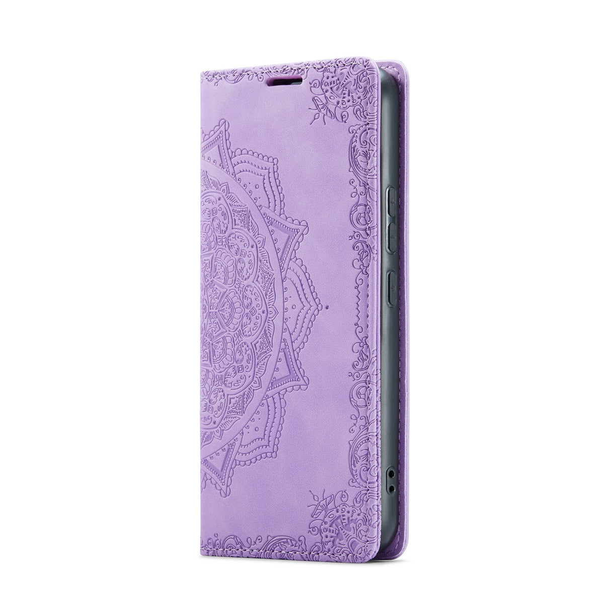 Samsung Galaxy A14 4G Hoesje - Bright Lila - Mandala Dunne Bookcase