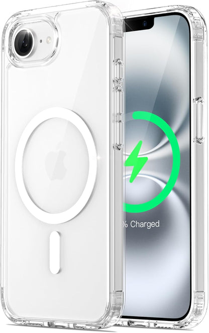 Apple iPhone 16e Hoesje - Transparant - Anti-Shock MagSafe Back Cover