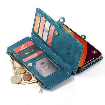 Apple iPhone 15 Plus Hoesje - Emerald Green - Luxe MagSafe Bookcase met Rits en Telefoonkoord