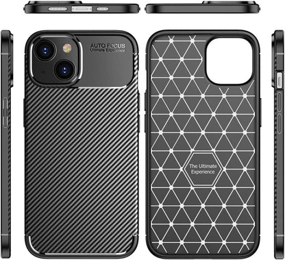 Apple iPhone 15 Plus Hülle - Carbon - Silikon Backcover