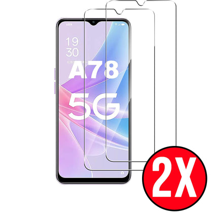 Oppo A78 5G Screen Protector - Tempered Glass - 2 Pieces