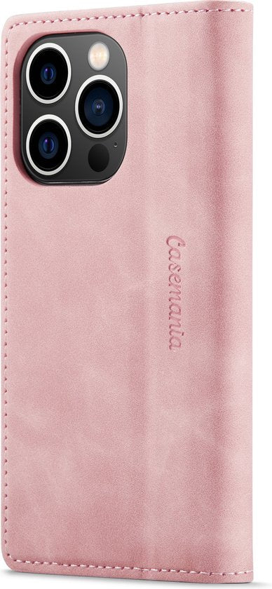 Apple iPhone 14 Pro Hoesje - Pale Pink - Dunne Bookcase