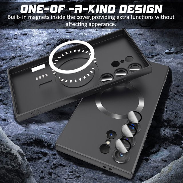 Samsung Galaxy S26 Ultra Hoesje - Zwart - Matte Siliconen MagSafe Back Cover
