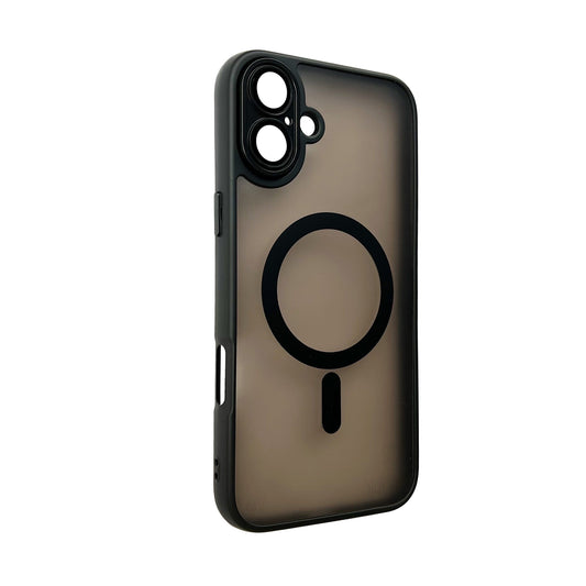 Apple iPhone 16 Plus Hoesje - Zwart - Matte Armor MagSafe Back Cover met Camerabescherming
