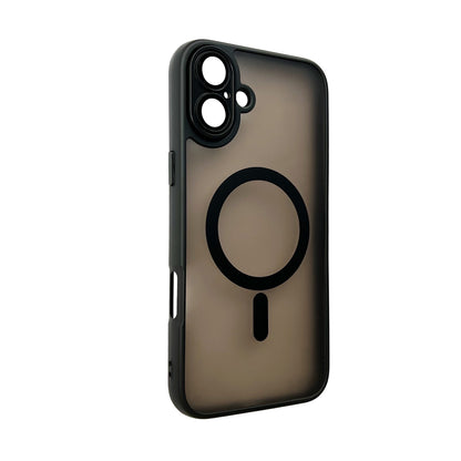 Apple iPhone 16 Hoesje - Zwart - Matte Armor MagSafe Back Cover