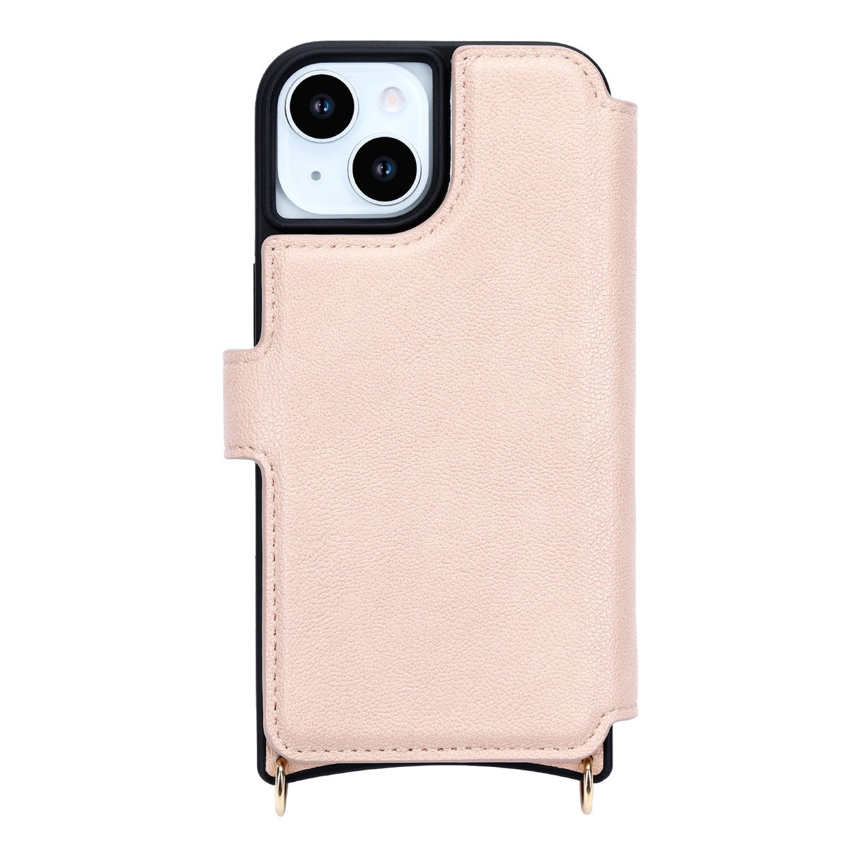 Apple iPhone 14 Hoesje - Roze - CM Amsterdam Back Cover met Telefoonkoord