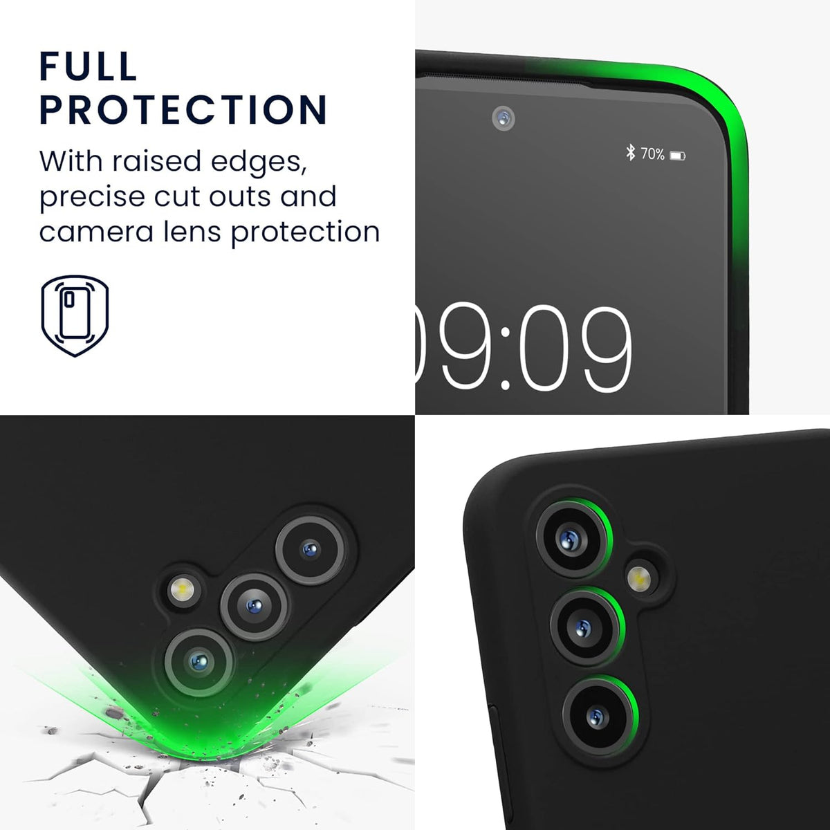 Samsung Galaxy A55 Hoesje - Zwart - Liquid Siliconen Back Cover