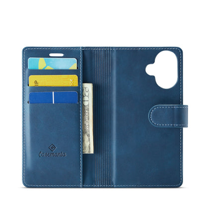 Apple iPhone 17 Hoesje - Navy Blue - Luxe 2 in 1 MagSafe Bookcase