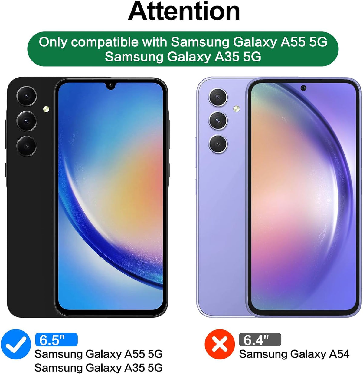 Samsung Galaxy A55 Screen Protector - Full Cover - 2 Pieces