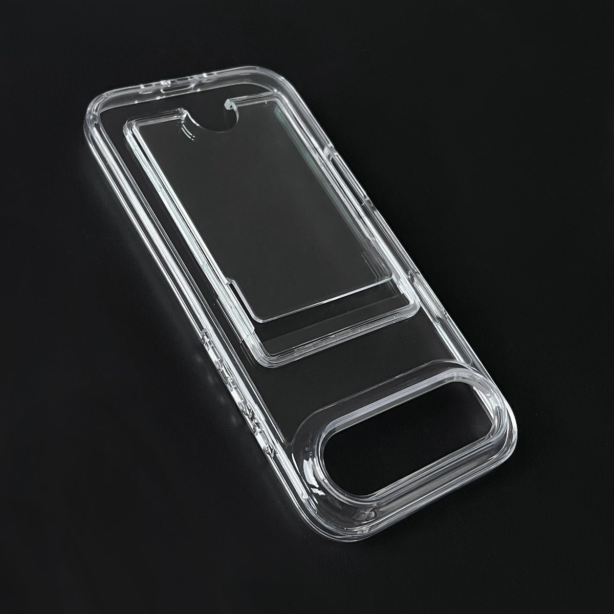Apple iPhone Air Case - Clear with Card Holder - Anti-Shock MagSafe Back Cover with Card Holder