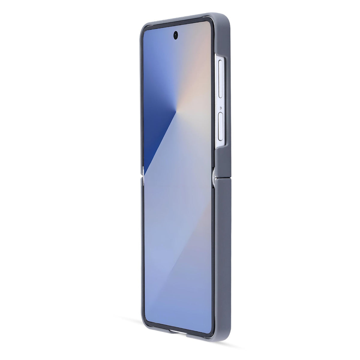 Samsung Galaxy Z Flip 7 Hülle - Grau - Diamant-Marmor-Glitzer-Backcover