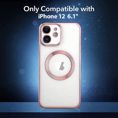 Apple iPhone 12 Hülle - Rosa - Silikon-MagSafe-Backcover