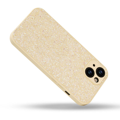 Apple iPhone 14 Hoesje - Goud - Diamant Glitter Back Cover