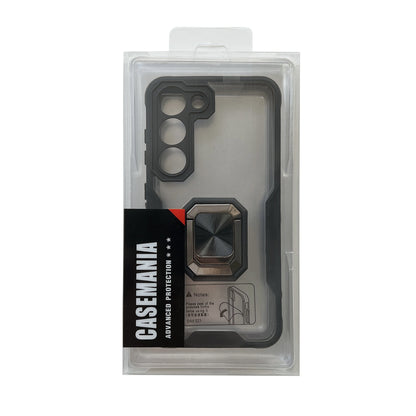 Samsung Galaxy S23 Hoesje - Zwart - Ring Kickstand Back Cover