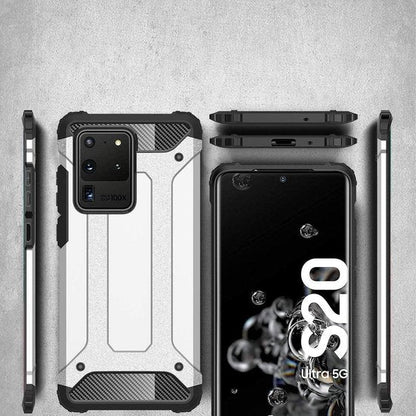 Samsung Galaxy S20 Ultra Hoesje - Zwart - Armor Back Cover