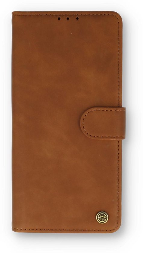 Samsung Galaxy S21 FE Hoesje - Sienna Brown - Luxe Bookcase