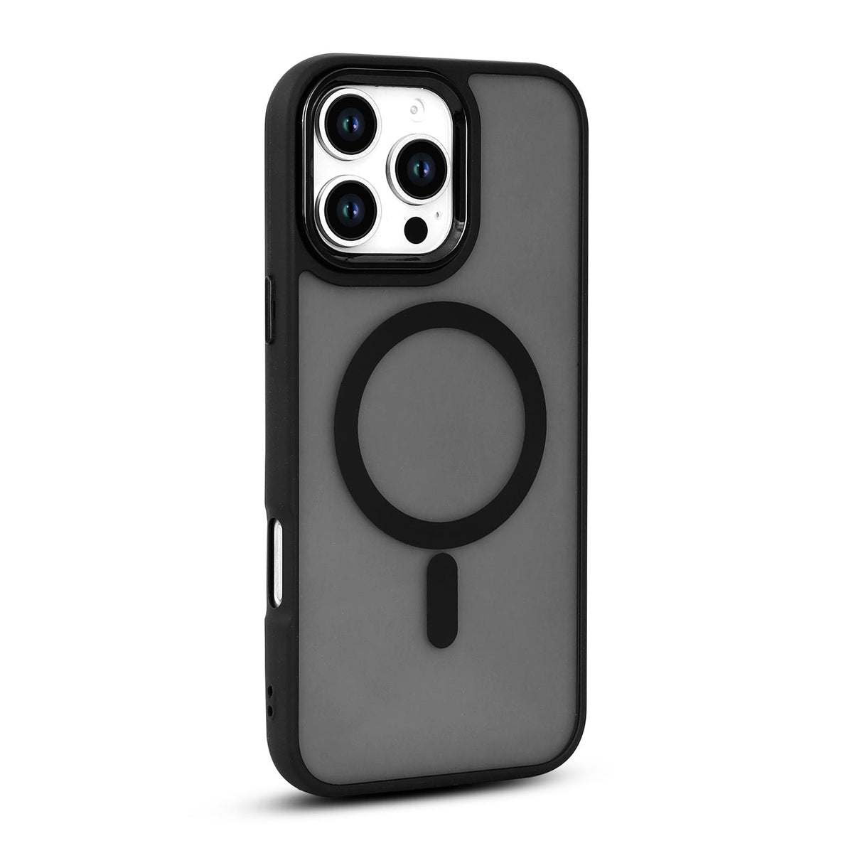 Apple iPhone 16 Pro Max Hoesje - Zwart - Matte Armor MagSafe Back Cover