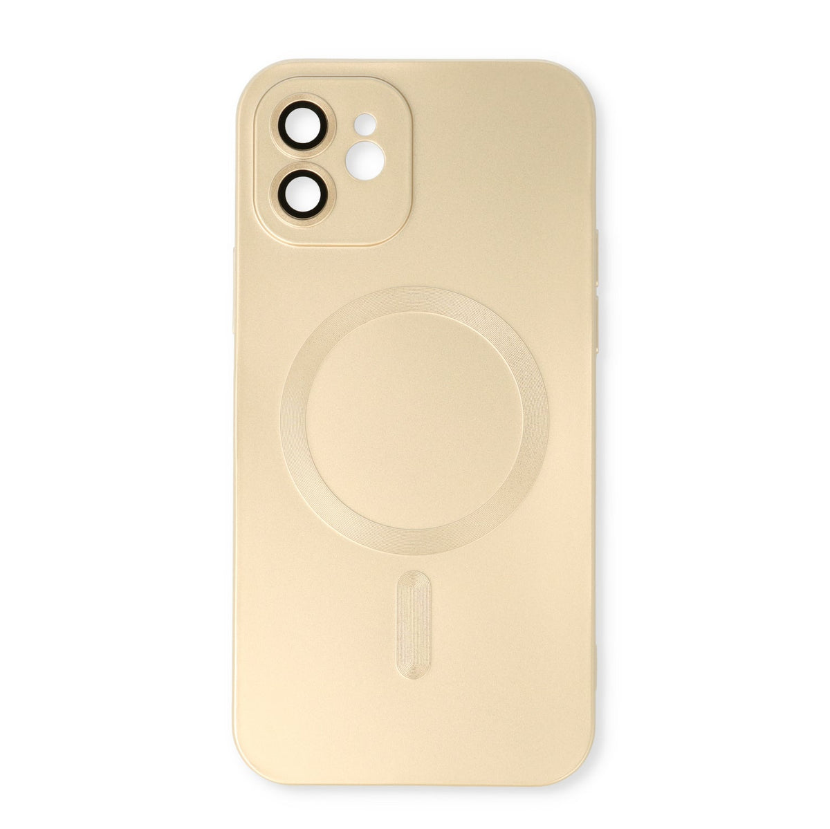 Apple iPhone 11 Hülle - Gold - Mattes Silikon-MagSafe-Backcover