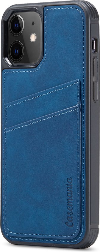 Apple iPhone 13 Pro Hülle - Navy Blue - Backcover mit Kartenfach