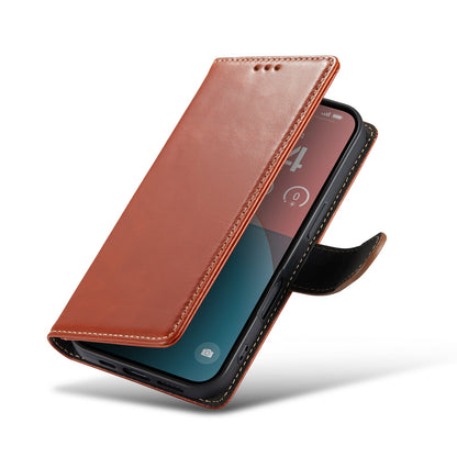 iPhone 16 Hoesje - Bruin - Leather Bookcase