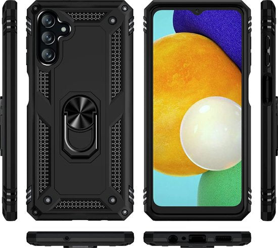 Samsung Galaxy M23 Hoesje - Zwart - Armor Kickstand Back Cover