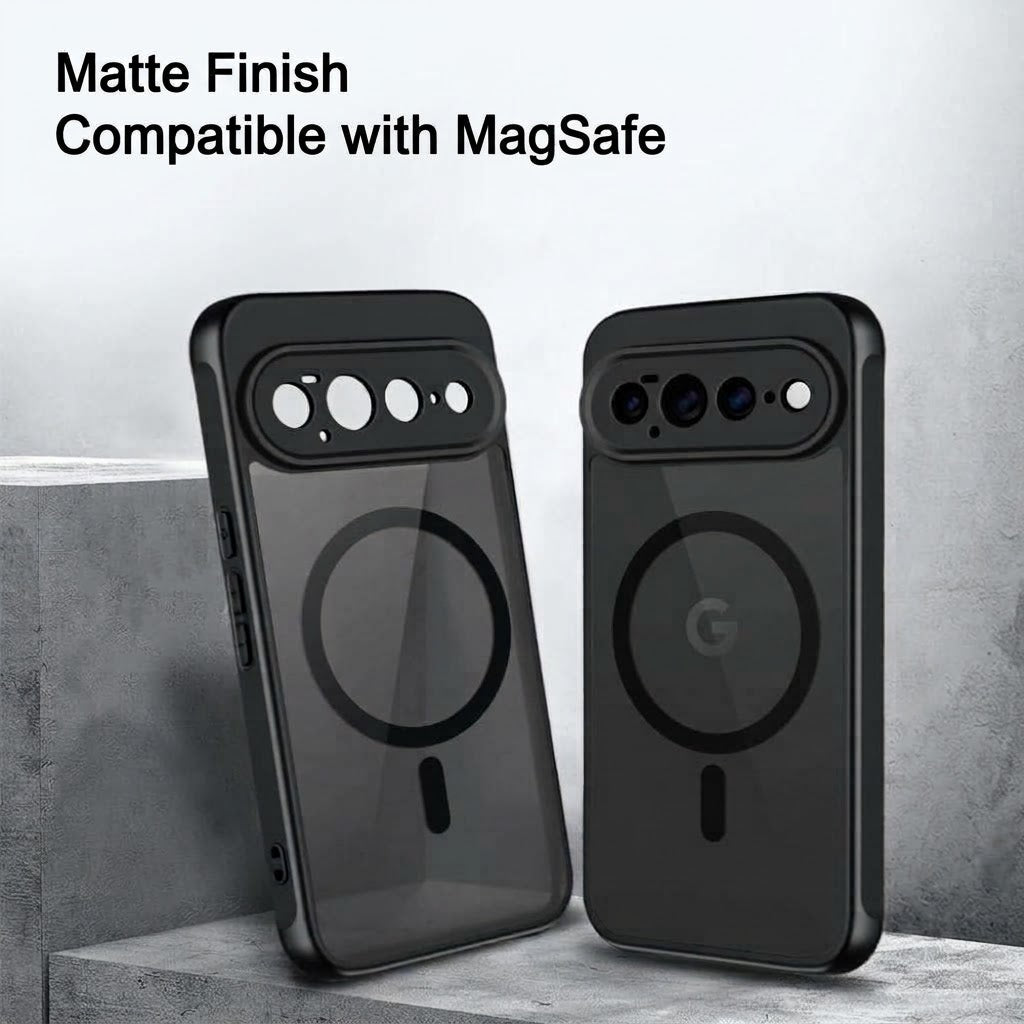Google Pixel 11 Hoesje - Zwart - Matte Armor MagSafe Back Cover