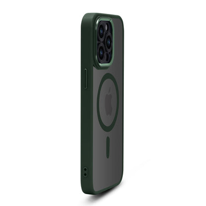 Apple iPhone 15 Pro Max Hoesje - Groen - Bumper MagSafe Back Cover