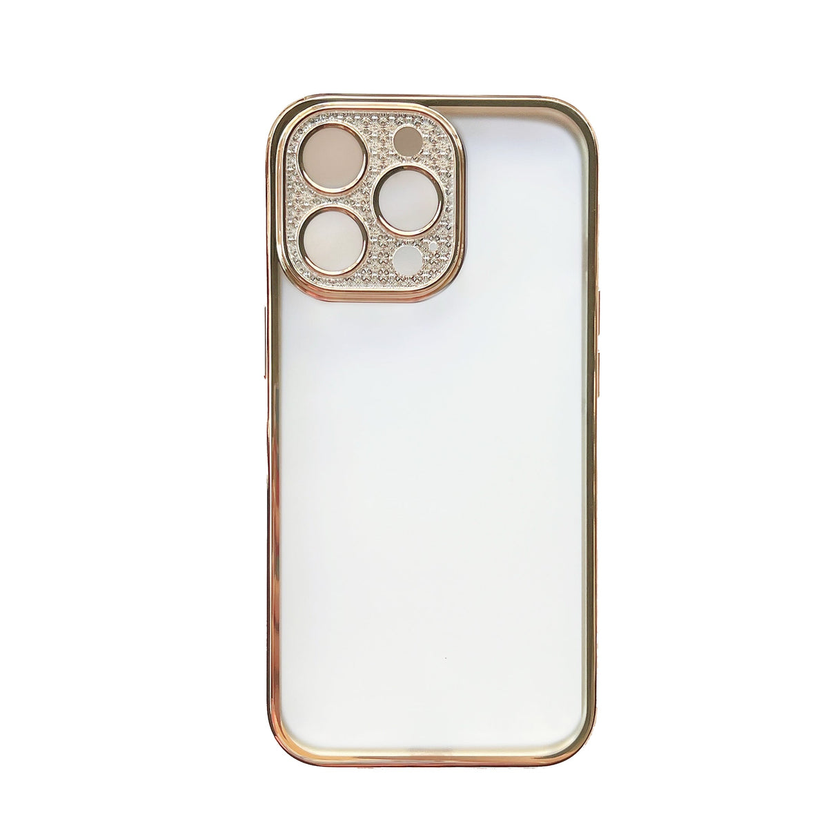 Apple iPhone 13 Hoesje - Goud - Glitter Back Cover
