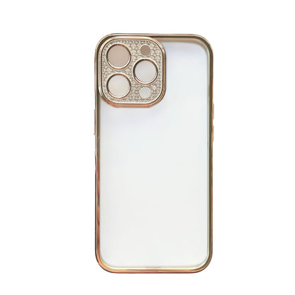 Apple iPhone 13 Hoesje - Goud - Glitter Back Cover