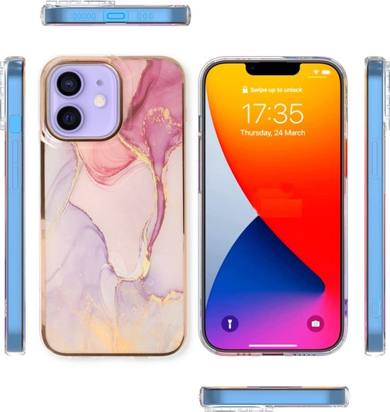 iPhone 11 Hoesje - Nova - Siliconen Marmer Back Cover