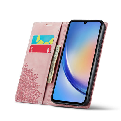 Samsung Galaxy A34 5G Case - Pale Pink - Mandala Thin Back Cover