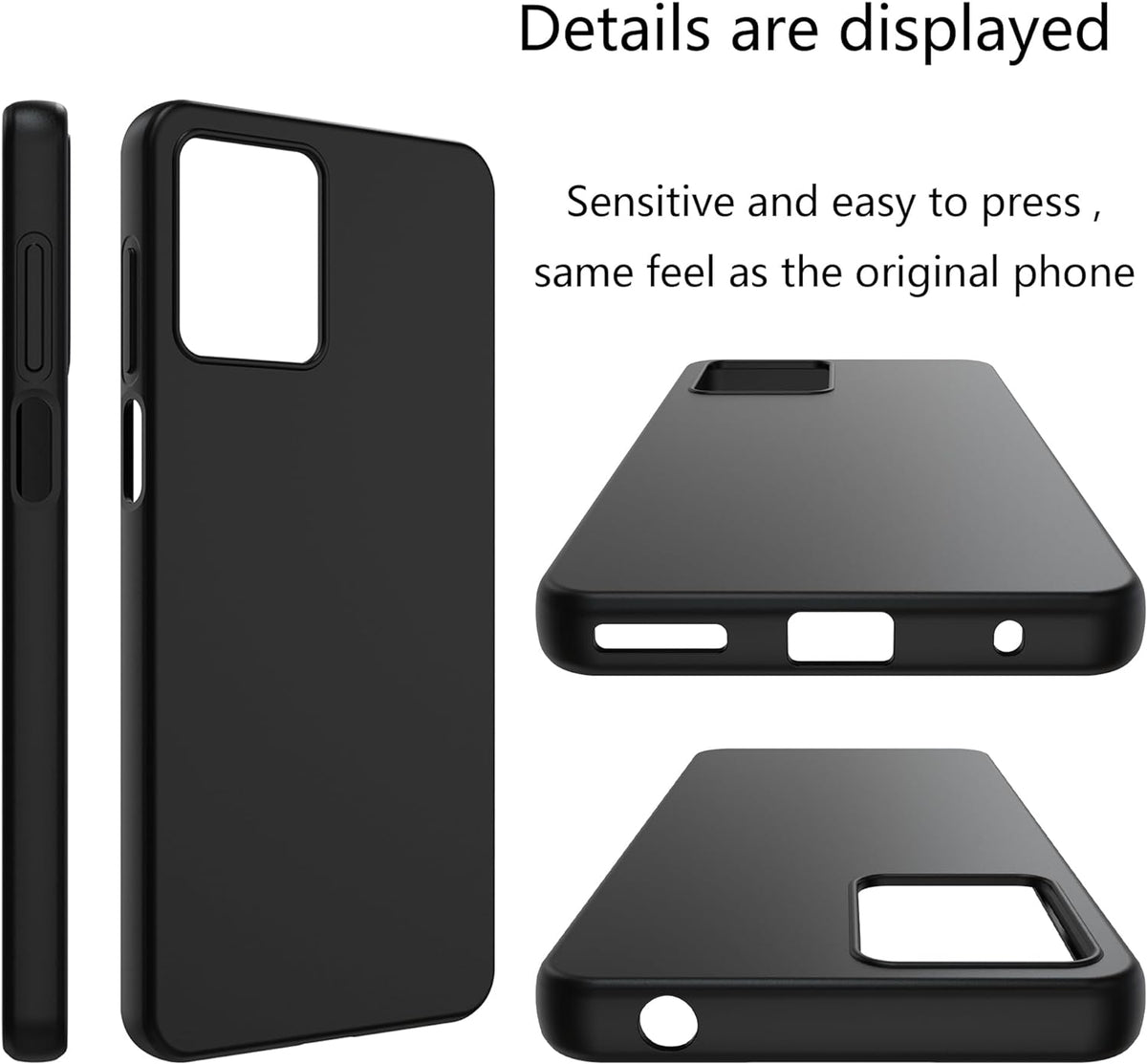 Motorola Moto G14 Hoesje - Zwart - Siliconen Back Cover