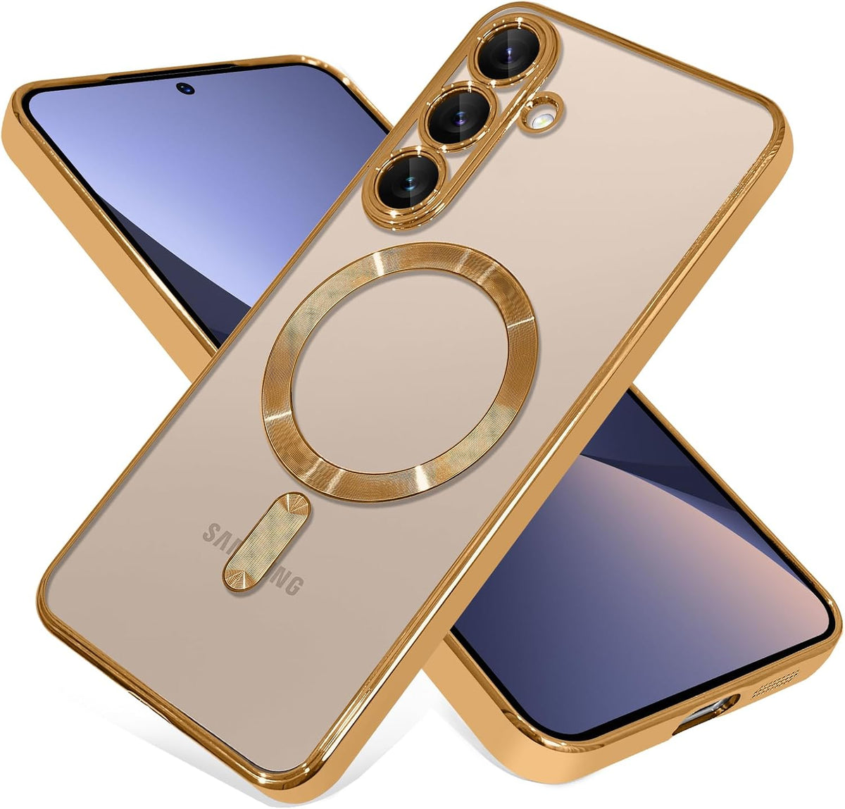 Samsung Galaxy S25 Hoesje - Goud - Siliconen MagSafe Back Cover