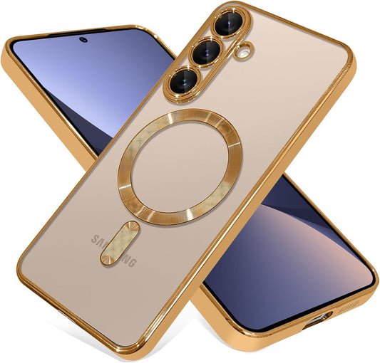 Samsung Galaxy S25 Hülle - Gold - Silikon-MagSafe-Backcover