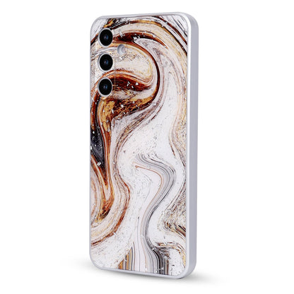 Samsung Galaxy A56 Hoesje - Wit - Marmer Back Cover