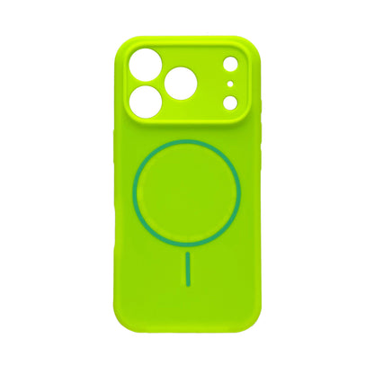 Apple iPhone 17 Pro Case - Lime Green - Liquid Silicone MagSafe Back Cover