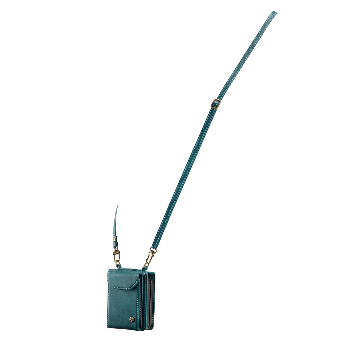 Samsung Galaxy Z Flip 7 Hoesje - Emerald Green - Bookcase met Telefoonkoord