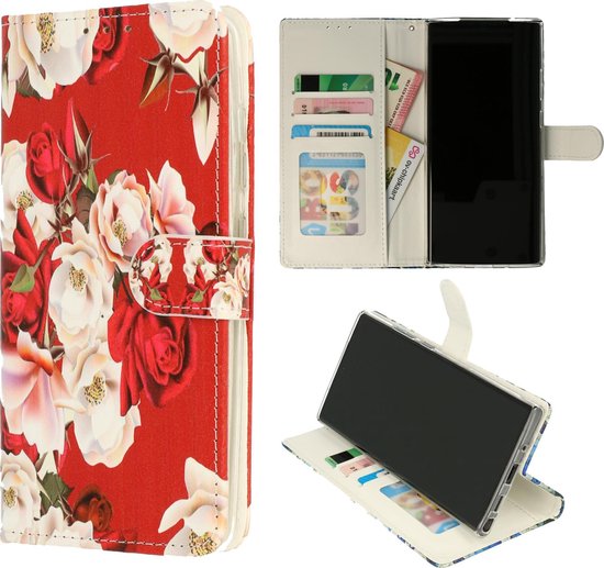 Samsung Galaxy S21 Ultra Hoesje - Rozen - Print Bookcase