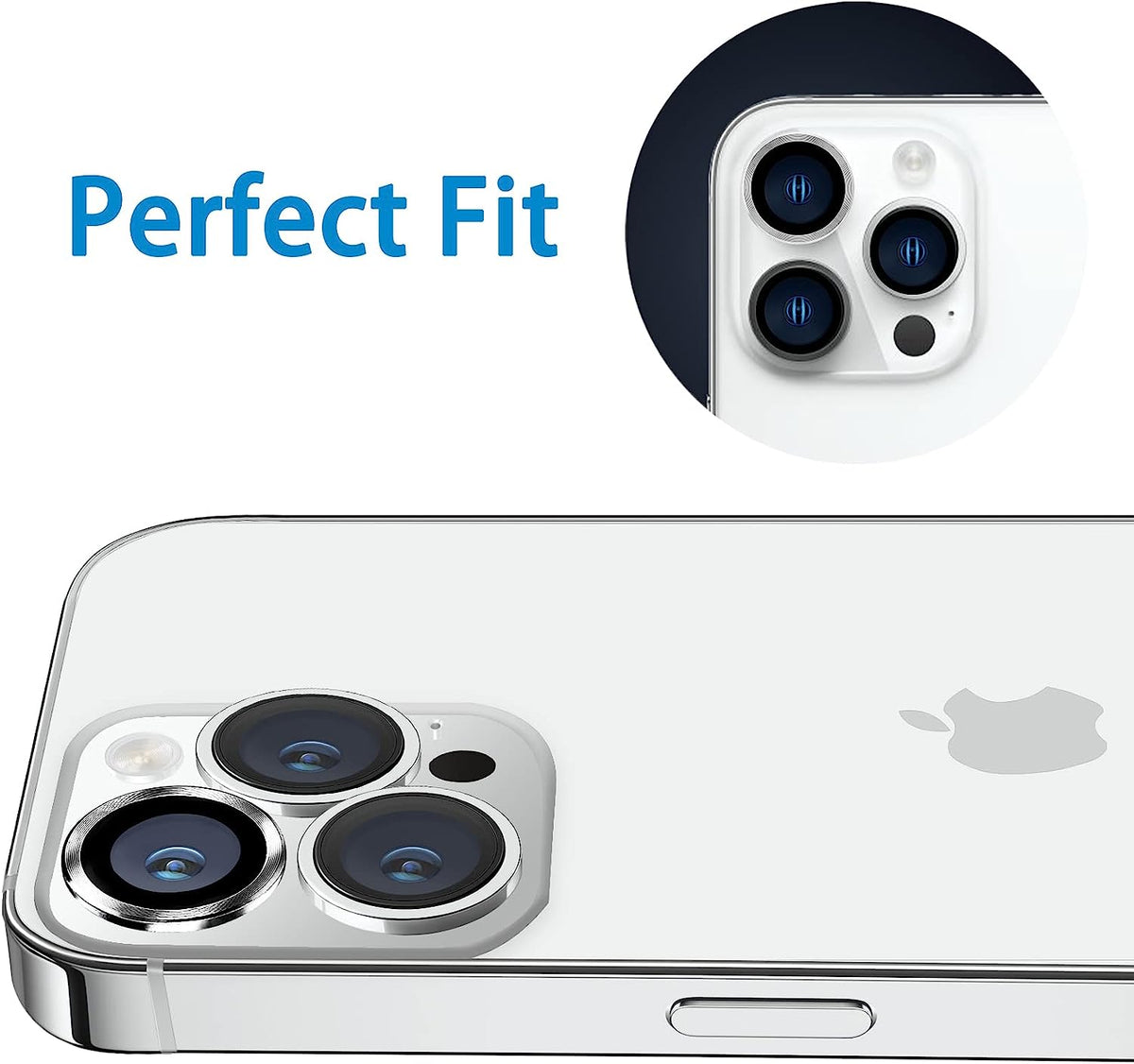 Apple iPhone 13 Pro Max Kameraschutz - Silber - 1 Stück