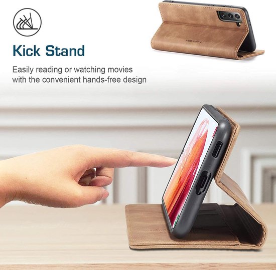 Samsung Galaxy S21 Plus Hoesje - Sienna Brown - Dunne Bookcase