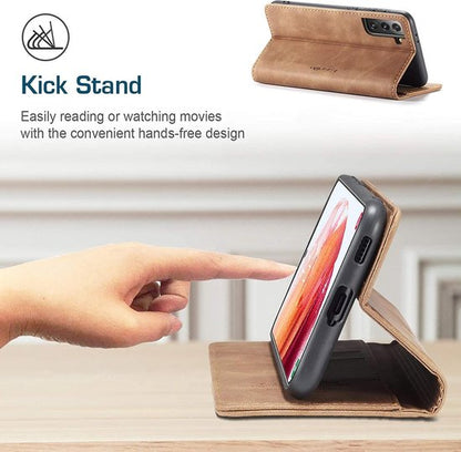 Samsung Galaxy S21 Plus Hoesje - Sienna Brown - Dunne Bookcase