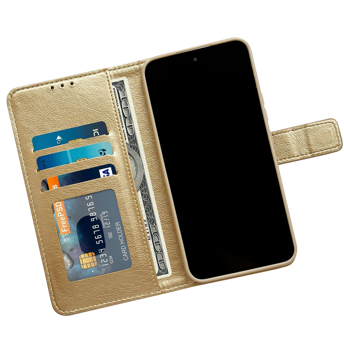Samsung Galaxy S20 FE Case - Gold - Wallet Case