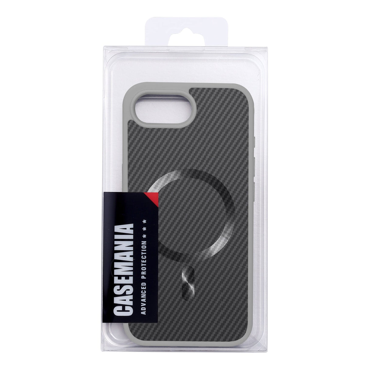 Apple iPhone 16e Hoesje - Grijs - Carbon MagSafe Back Cover