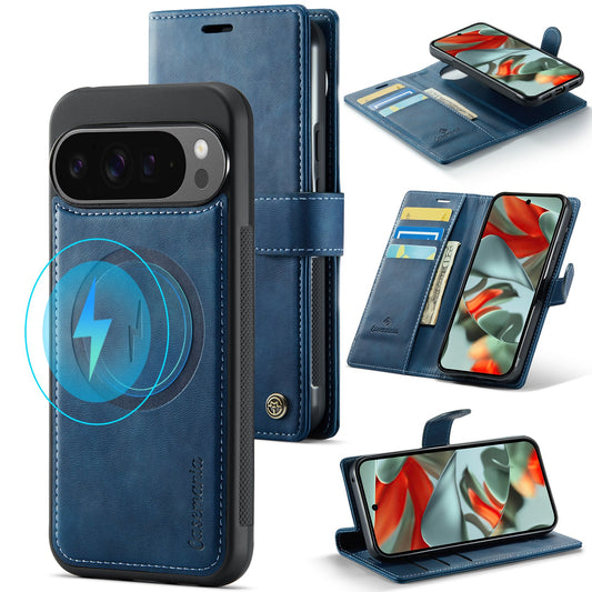 Google Pixel 10 Pro XL Hoesje - Navy Blue - Luxe 2 in 1 MagSafe Bookcase