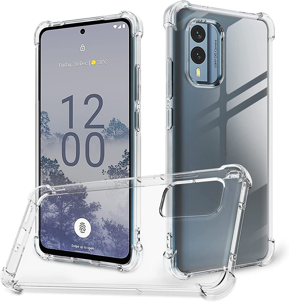 Nokia XR21 Hoesje - Transparant - Anti-Shock Back Cover