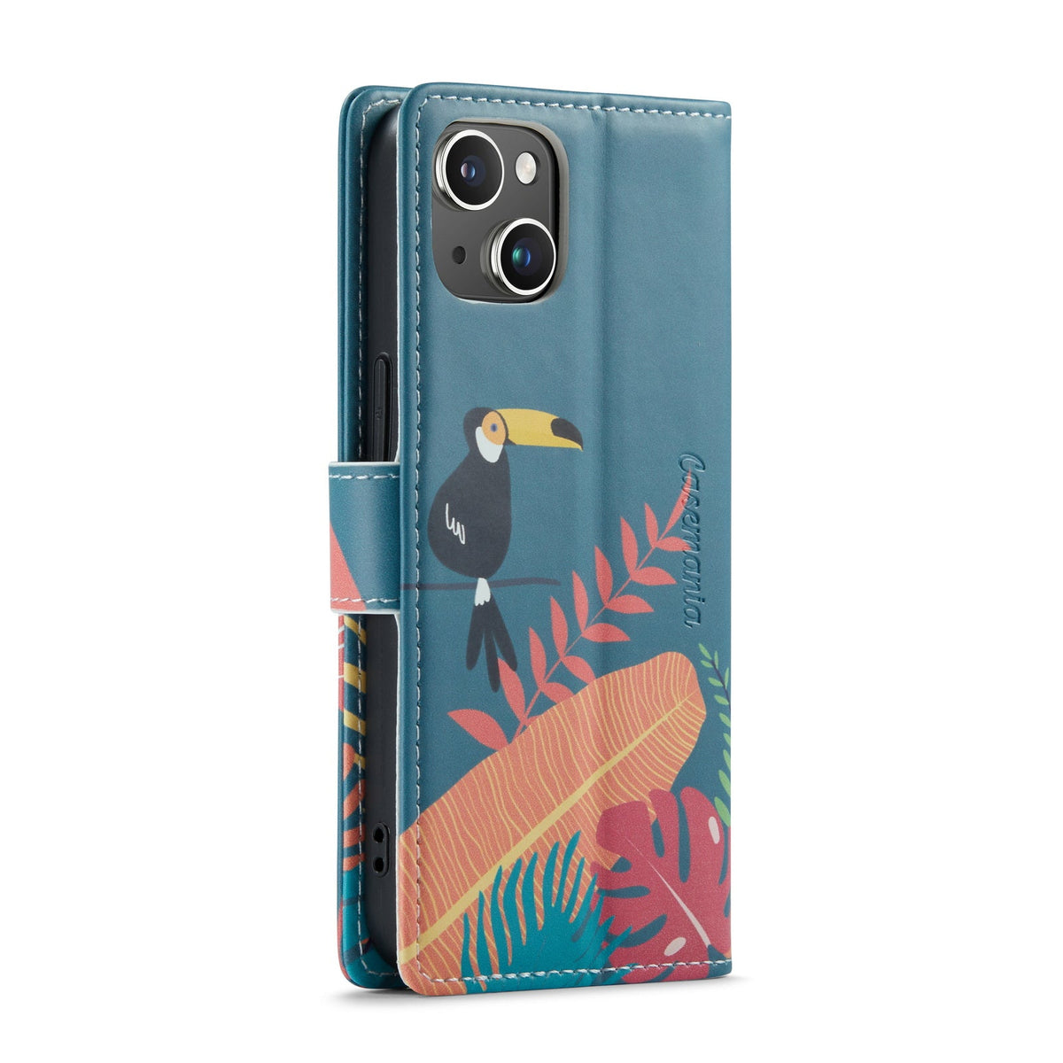 Apple iPhone 14 Hülle - Tropica - Klapphülle mit Kartenfach und Print
