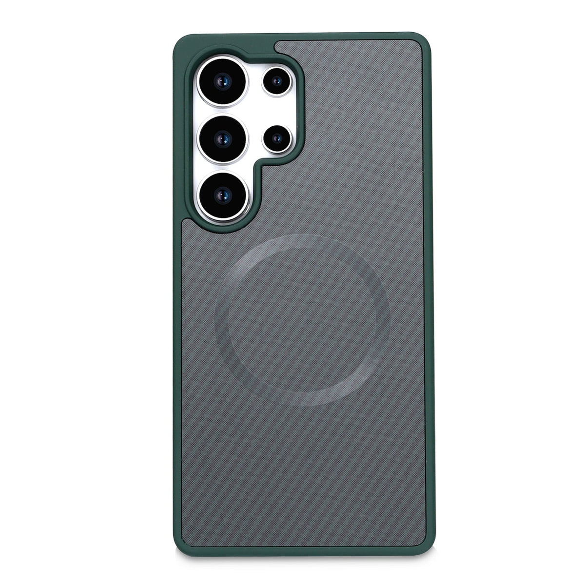 Samsung Galaxy S24 Ultra Case - Green - Carbon MagSafe Back Cover